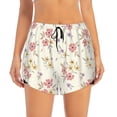 thumbnail image 1 of Haiem Floral Women's 2 in 1 Running Shorts - Lightweight Athletic Workout Gym Yoga Breathable Sports Shorts Liner with Phone Pockets-, 1 of 9