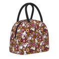 thumbnail image 1 of Haiem Flower Bunny Printed Lunch Bag Women, Lunch Box Lunch Bag for Women, Small Leakproof Cute Lunch Tote Large Capacity Reusable Insulated Cooler Lunch Container, 1 of 6