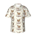 thumbnail image 1 of Haiem Flower Chicken Printed Hawaiian Shirt for Men - Men’s Casual Beach Summer Shirts - Stretch Fabric with Modern Fit-Large, 1 of 9