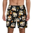 thumbnail image 1 of Haiem Flower Fox Mens Swim Trunks with Compression Liner 2 in 1 Swimming Shorts Stretch Swimwear Quick Dry,Board Shorts-XX-Large, 1 of 9