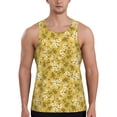 thumbnail image 1 of Haiem Flower Men Workout Tank Top Gym Bodybuilding Sleeveless Muscle T Shirts Athletic Tank Breathable Workout Shirt-Large, 1 of 9