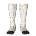 thumbnail image 1 of Haiem Flower Rabbit Socks, Funny Novelty Crazy Design Cotton Socks Sports Socks Knee High Socks For Men, Women,1Pairs - Gift For Working Friends, 1 of 8