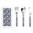thumbnail image 1 of Haiem Flower for Stainless Steel Kids Silverware Set - Children’s Utensil Set - Children's Knife, Fork And Spoon Set - Metal Kids Cutlery Set, 1 of 8