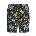 thumbnail image 1 of Haiem Flowers Butterfly Men's Pajama Short with Soft Woven Cotton Elastic Waistband Sleep Short-Large, 1 of 9