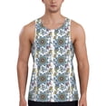 thumbnail image 1 of Haiem Flowers and Butterflies Men Workout Tank Top Gym Bodybuilding Sleeveless Muscle T Shirts Athletic Tank Breathable Workout Shirt-Small, 1 of 9