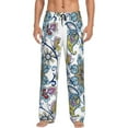 thumbnail image 1 of Haiem Flowers and Butterflies Men's Pajama Pants Ultra Lightweight Pjs Bottoms Sleepwear Bottom Pants with Pocket Drawstring-Small, 1 of 9