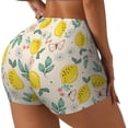 thumbnail image 1 of Haiem Flowers and Butterflies No Front Seam Biker Shorts for Women Yoga Workout Gym Bike Shorts with Tummy Control Moisture-Wicking-Large, 1 of 9