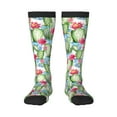 thumbnail image 1 of Haiem Flowers and Cactus Socks, Funny Novelty Crazy Design Cotton Socks Sports Socks Knee High Socks For Men, Women,1Pairs - Gift For Working Friends, 1 of 9