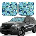 thumbnail image 1 of Haiem Flying Swallows Windshield Sun Shade: Universal Foldable 2-Piece Car Front Window Sunshade - Blocks Uv Rays, And Reduces Heat,Essential Car Accessory Small, 1 of 7