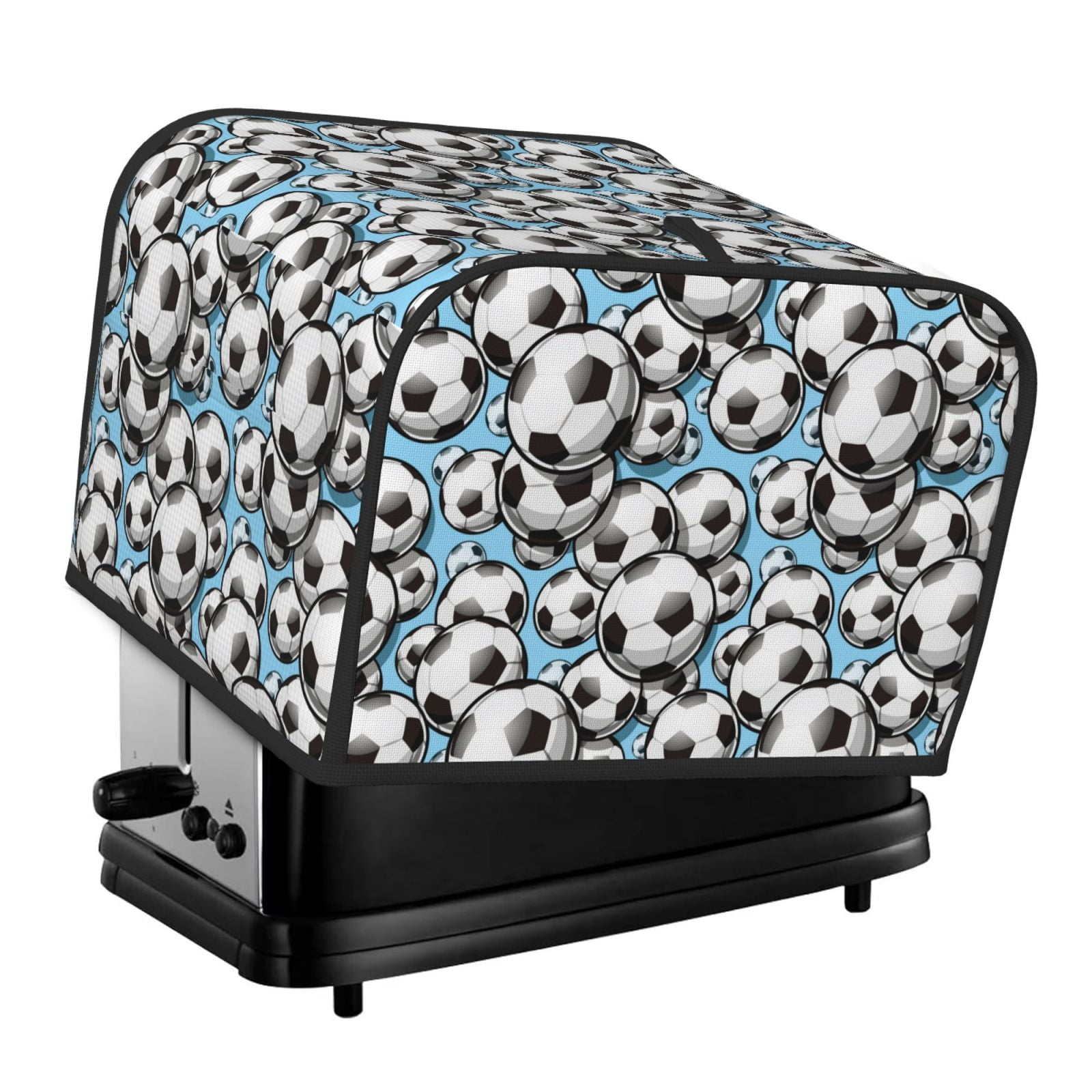 Haiem Football Soccer Ball Print Toaster Covers 4 Slice Wide Slot,Bread