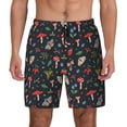 thumbnail image 1 of Haiem Forest Flora and Insects Mens Swim Trunks with Compression Liner 2 in 1 Swimming Shorts Stretch Swimwear Quick Dry,Board Shorts-Medium, 1 of 9