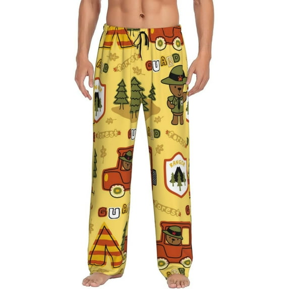 Haiem Forest Guard Men's Pajama Pants Ultra Lightweight Pjs Bottoms Sleepwear Bottom Pants with Pocket Drawstring-Medium