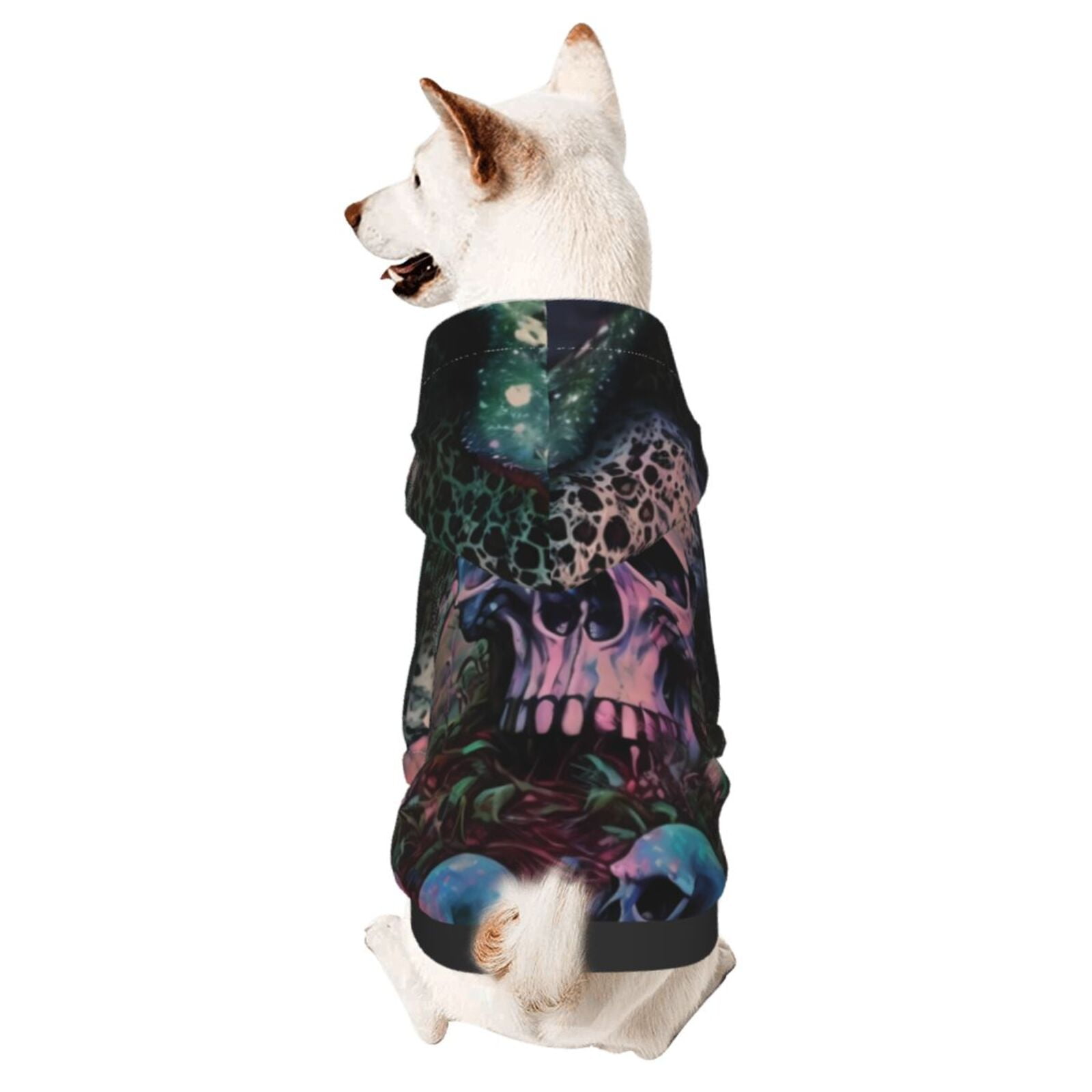 Haiem Forest Mushroom Skull for Winter Dog Hoodie Sweatshirts with