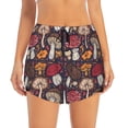 thumbnail image 1 of Haiem Forest Wild Mushroom Women's 2 in 1 Running Shorts - Lightweight Athletic Workout Gym Yoga Breathable Sports Shorts Liner with Phone Pockets-XX-Large, 1 of 9
