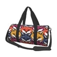 thumbnail image 1 of Haiem Fox Face Pattern Gym Bag for Women Men, Waterproof Travel Duffel Bags, Personal Item Travel Bag Weekender Bag with Shoes Compartment & Wet Pocket, 1 of 8