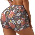 thumbnail image 1 of Haiem Foxes No Front Seam Biker Shorts for Women Yoga Workout Gym Bike Shorts with Tummy Control Moisture-Wicking-X-Large, 1 of 9