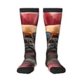 thumbnail image 1 of Haiem French Bulldog In Sunglasses Socks, Funny Novelty Crazy Design Cotton Socks Sports Socks Knee High Socks For Men, Women,1Pairs - Gift For Working Friends, 1 of 8