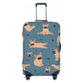 thumbnail image 1 of Haiem French Bulldog Yoga Luggage Cover,Durable, Washable Suitcase Protector With Anti-Scratch Technology - Keep Your Luggage Looking New Large, 1 of 9
