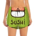 thumbnail image 1 of Haiem Fresh Sushi Women's 2 in 1 Running Shorts - Lightweight Athletic Workout Gym Yoga Breathable Sports Shorts Liner with Phone Pockets-X-Large, 1 of 9