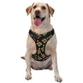 thumbnail image 1 of Haiem Frogs In Mushroom Hats Pattern No-Pull Dog Harness Reflective Front Clip Vest with Handle,Step-in Air Dog Harness,Adjustable 2 Metal Rings 4 Buckles-Small, 1 of 6