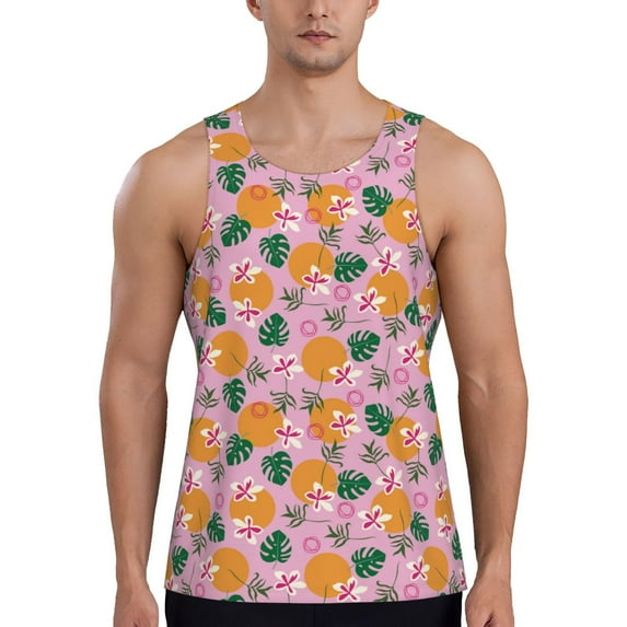 Haiem Fruit Men Workout Tank Top Gym Bodybuilding Sleeveless Muscle T Shirts Athletic Tank Breathable Workout Shirt-XX-Large