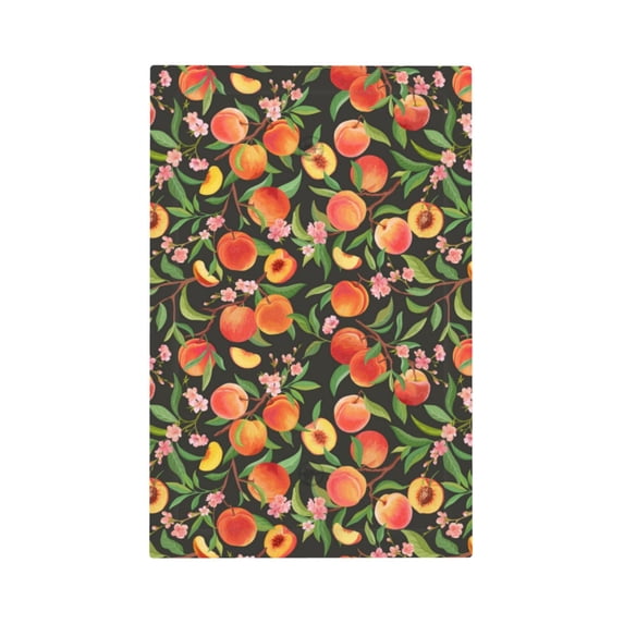 Haiem Fruits Peach Pattern Decorative Wall Plates, 1-Gang 5.0" x3.0", Unbreakable Thermoplastic Faceplate Cover for Decorator Receptacle Outlet & Switch-Style V