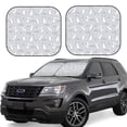 thumbnail image 1 of Haiem Fun Rabbit Car Windshield Sun Shade (2 Pieces) Foldable Windshield Sun Shade Car Accessories for Truck SUV Pickup-Medium, 1 of 7