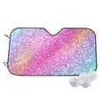 thumbnail image 1 of Haiem Fun Rainbow Pink Car Windshield Sun Shade - Blocks UV Rays Sun Visor Protector, Sunshade to Keep Your Vehicle Cool, Universal Fit SUV Van Sedan-Small, 1 of 7