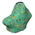 thumbnail image 1 of Haiem Funny Animals in Jungle Baby Nursing Cover & Nursing Poncho - Multi Use Cover for Baby Car Seat Canopy, Stroller Cover, 360°Full Privacy Breastfeeding Coverage, 1 of 1