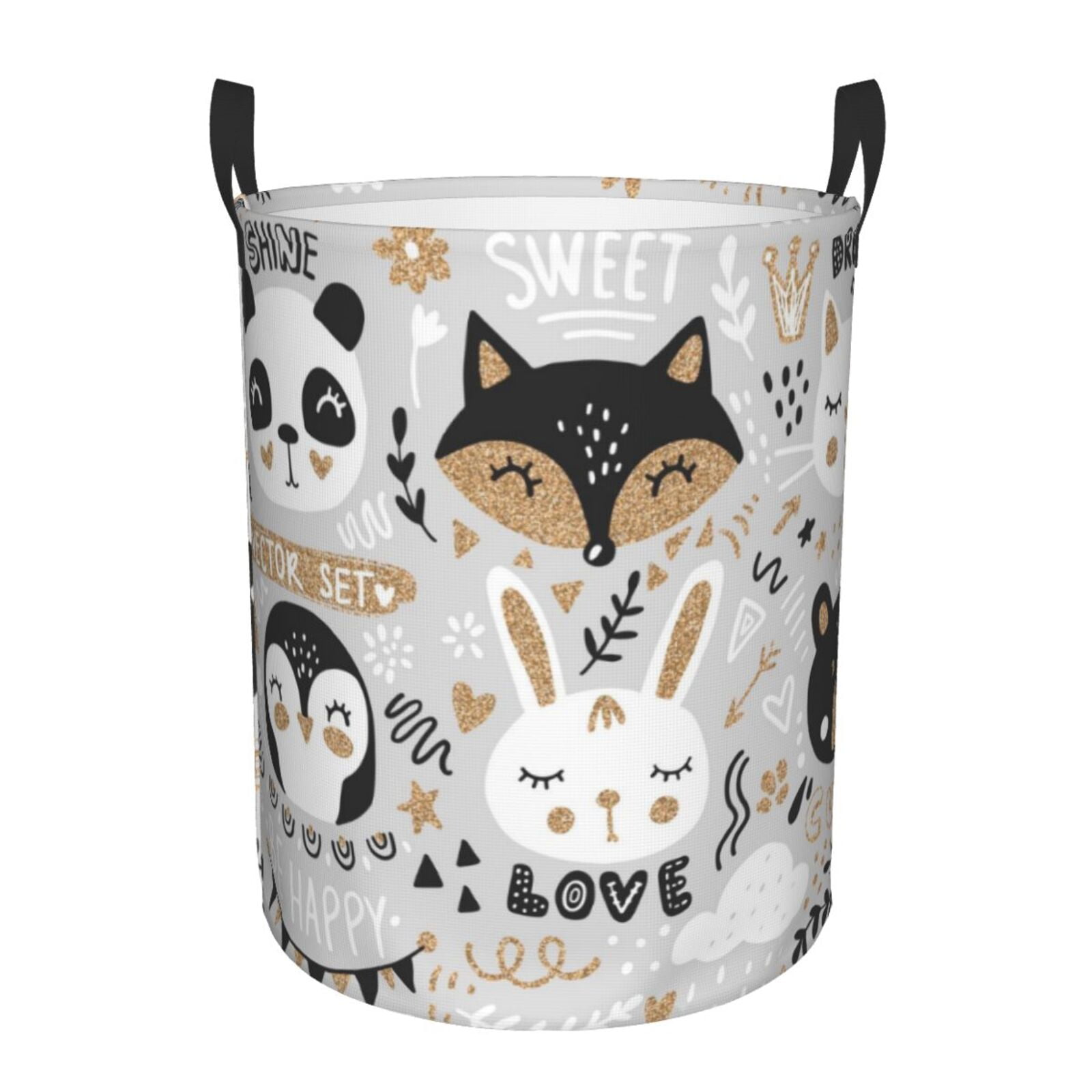 Haiem Funny Animals Series Laundry Basket, Laundry Hamper, Collapsible