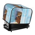 thumbnail image 1 of Haiem Funny Cat Taking a Bath Print Toaster Covers 2 Slice Wide Slot,Bread Dust Cover & Fingerprint Protection,Bread Machine Cover,Appliance Covers, 1 of 7