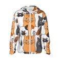 thumbnail image 1 of Haiem Funny Cats UPF 50+ Fishing Shirts for Men Long Sleeve UV Sun Protection Hoodie Non-Mask Outdoor Hiking Shirts, 1 of 9
