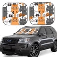 thumbnail image 1 of Haiem Funny Cats Windshield Sun Shade: Universal Foldable 2-Piece Car Front Window Sunshade - Blocks Uv Rays, And Reduces Heat,Essential Car Accessory Small, 1 of 7