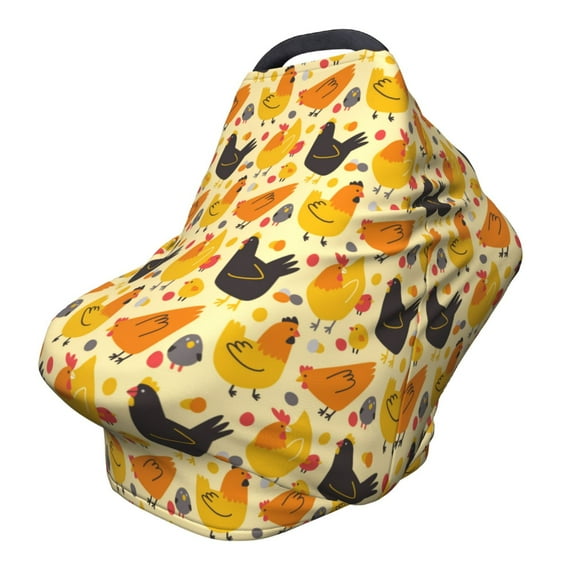 Haiem Funny Chicken Baby Nursing Cover & Nursing Poncho - Multi Use Cover for Baby Car Seat Canopy, Stroller Cover, 360°Full Privacy Breastfeeding Coverage