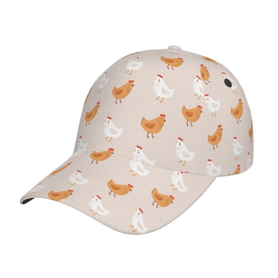 Haiem Funny Chicken Baseball Cap Dad Hat Cotton Soft Adjustable Fashion Hats for Men Women Unisex Style Headwear