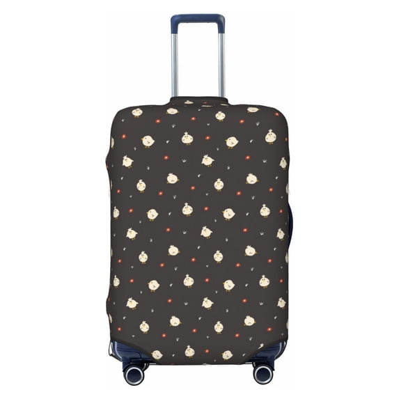 Haiem Funny Chicken Luggage Cover Printed Suitcase Covers for Luggage Elastic Washable Suitcase Protector Fits 18-32 Inch Luggage-Medium