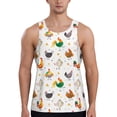 thumbnail image 1 of Haiem Funny Chicken Men Workout Tank Top Gym Bodybuilding Sleeveless Muscle T Shirts Athletic Tank Breathable Workout Shirt-Large, 1 of 9