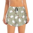 thumbnail image 1 of Haiem Funny Chicken Women's 2 in 1 Running Shorts - Lightweight Athletic Workout Gym Yoga Breathable Sports Shorts Liner with Phone Pockets-, 1 of 9