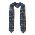 thumbnail image 1 of Haiem Funny Steam Train Pattern Graduation Stole 2024 | Premium Satin Sash for Graduation Ceremony, 1 of 7