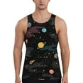 thumbnail image 1 of Haiem Galaxy Men Workout Tank Top Gym Bodybuilding Sleeveless Muscle T Shirts Athletic Tank Breathable Workout Shirt-Large, 1 of 8