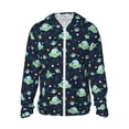 thumbnail image 1 of Haiem Galaxy With Ufo UPF 50+ Fishing Shirts for Men Long Sleeve UV Sun Protection Hoodie Non-Mask Outdoor Hiking Shirts, 1 of 8