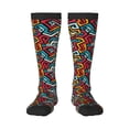 thumbnail image 1 of Haiem Geometry Socks, Funny Novelty Crazy Design Cotton Socks Sports Socks Knee High Socks For Men, Women,1Pairs - Gift For Working Friends, 1 of 9