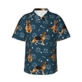 thumbnail image 1 of Haiem German Shepherd Dog Printed Hawaiian Shirt for Men - Men’s Casual Beach Summer Shirts - Stretch Fabric with Modern Fit-Large, 1 of 9