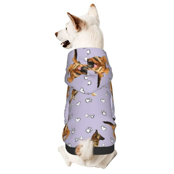 Haiem German Shepherd Dog for Winter Dog Hoodie Sweatshirts with Pockets Warm Dog Clothes for Small Dogs Chihuahua-Medium
