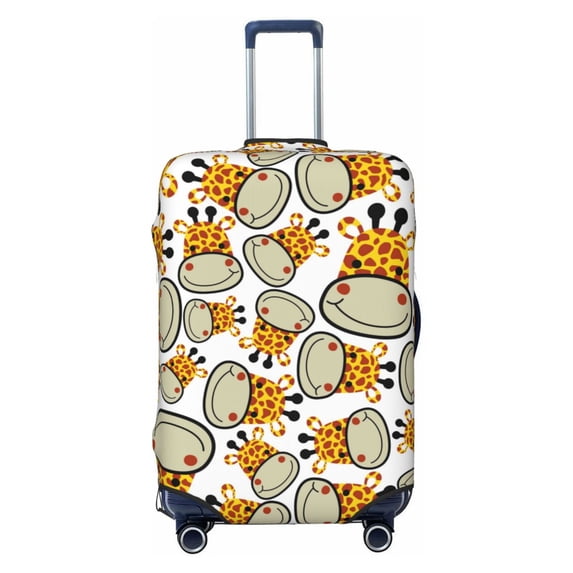Haiem Giraffes Head Luggage Cover,Durable, Washable Suitcase Protector With Anti-Scratch Technology - Keep Your Luggage Looking New Medium