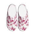 thumbnail image 1 of Haiem Girl Butterfly Print Women's Fuzzy Memory Foam House Slipper Cozy Home Footwear Non-slip Winter Slippers-42/43, 1 of 7