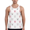 thumbnail image 1 of Haiem Girl Rabbit Men Workout Tank Top Gym Bodybuilding Sleeveless Muscle T Shirts Athletic Tank Breathable Workout Shirt-4X-Large, 1 of 9