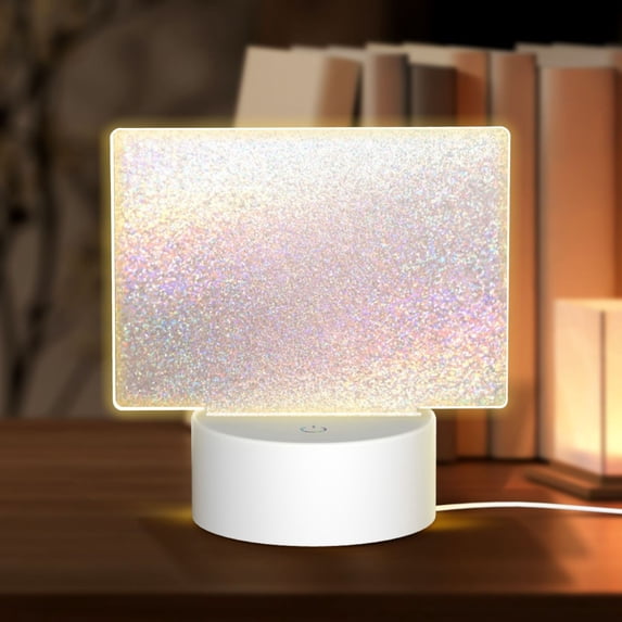 Haiem Glitter Light Pearl Pattern Acrylic Night Light Gift with 3 Color ModesTouch-Sensitive LED Lamp Perfect Gift for Mother's Day, Birthday, or Christmas