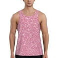 thumbnail image 1 of Haiem Glitter Men Workout Tank Top Gym Bodybuilding Sleeveless Muscle T Shirts Athletic Tank Breathable Workout Shirt-Small, 1 of 9
