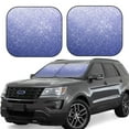 thumbnail image 1 of Haiem Glittering Blue Purple Car Windshield Sun Shade (2 Pieces) Foldable Windshield Sun Shade Car Accessories for Truck SUV Pickup-Small, 1 of 7